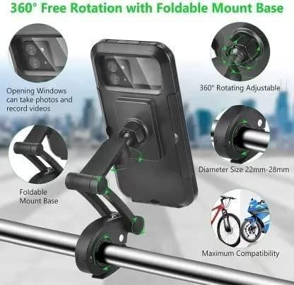 Universal 360 Rotation Bike Waterproof Cell Phone Holder